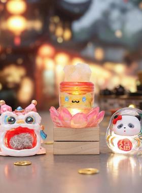 客厅玄关吉祥物財运滚滚祈愿小豆丁盲盒网红热卖卡通桌面摆件家居