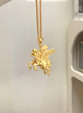 吊坠女小众轻奢高级感生肖马项链