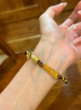 扭扭棒皮绳情侣手链男生女生手串