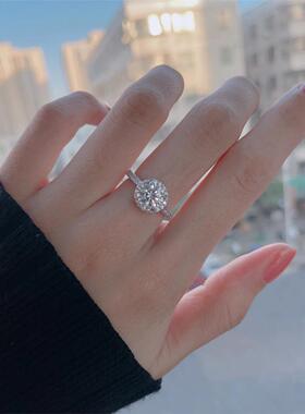 人造钻石戒指2026莫桑石钻石戒指