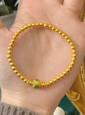 金店同款手镯沙金999三金镯子