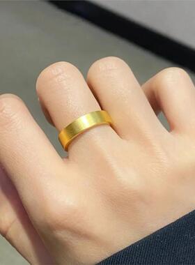 经典继承光泽金普通戒指