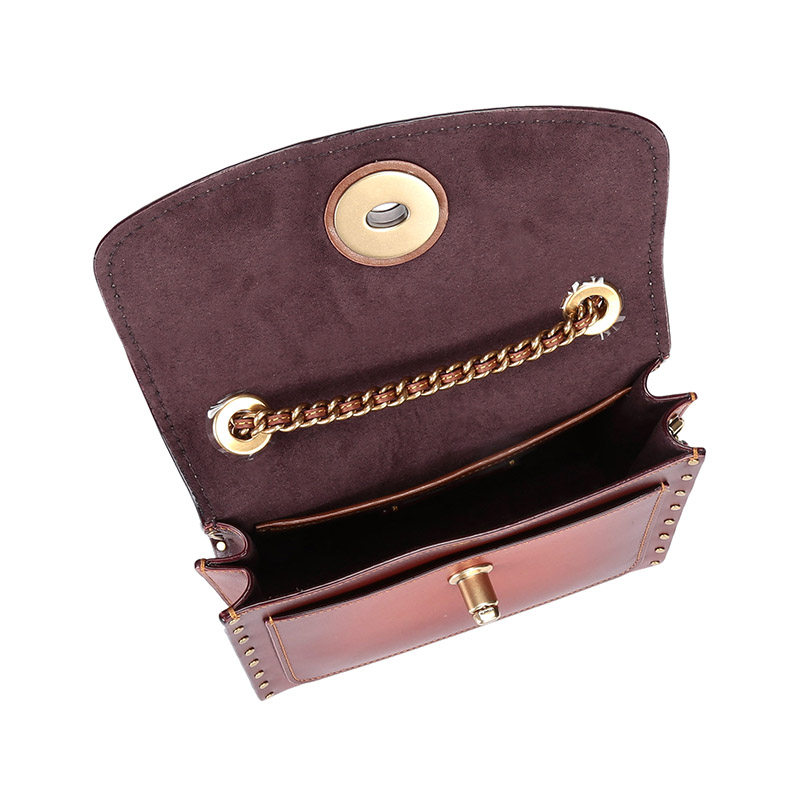 coach /蔻驰女士铆钉山茶花斜挎包 珍品网女士包袋