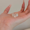 Lace clear ring for women, light luxury and high-end Korean style gentle adjustable index finger ring niche unique cool ring