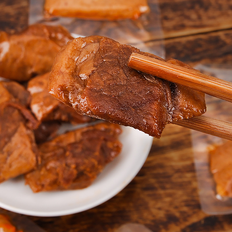 忆亩香烤肉笋丝夹心五香手撕豆干 忆亩香豆腐干