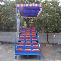 Direct sale with shading shed mobile telescopic end point referee desk 27 seat stands for various specifications customized