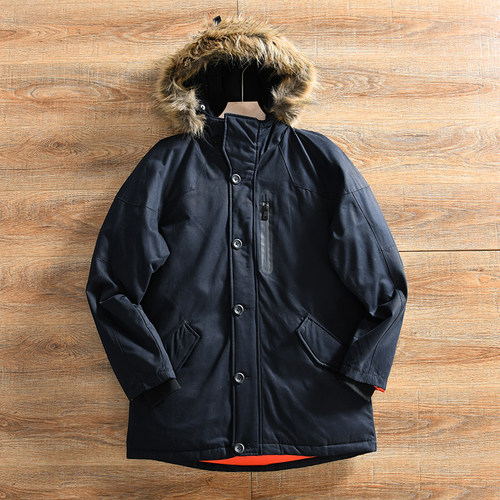 出口欧美~80灰鸭绒！外贸尾货！冬季男士加厚保暖中长款羽绒服潮 - 图3