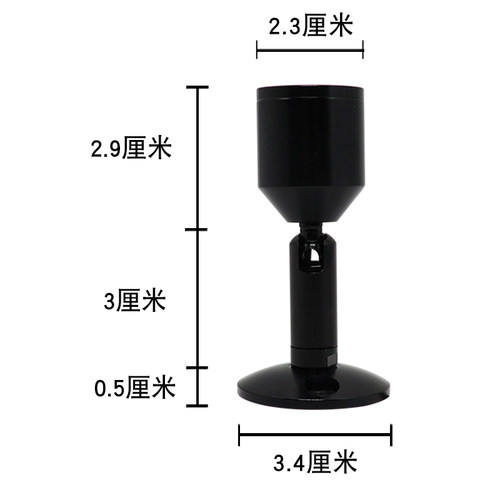 led接电小射灯珠宝展示明装可调角度照明灯可粘贴手办展柜迷你灯 - 图2