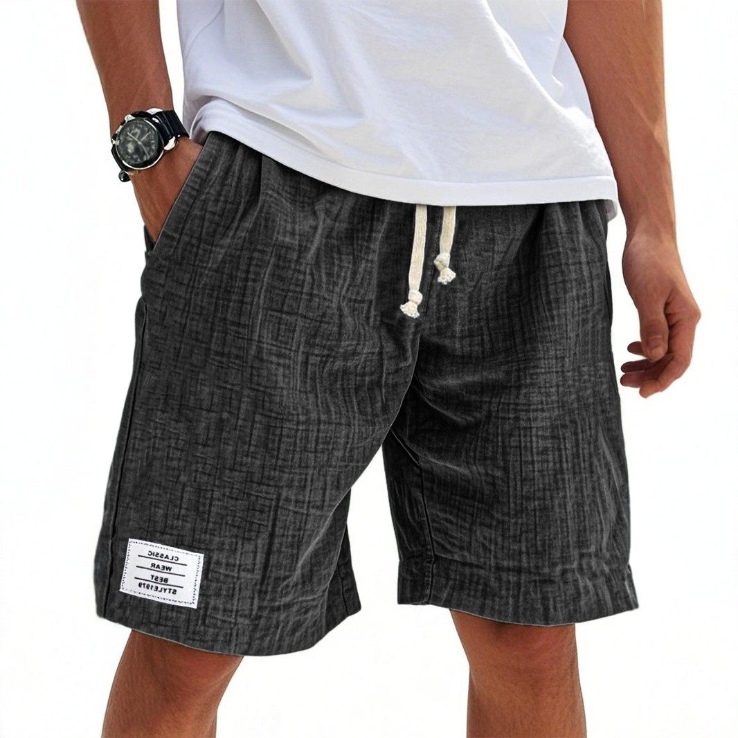 亚马逊新款全棉宽松短裤 男士夏季休闲沙滩裤,淘宝优惠券,粉丝福利购,淘宝优惠卷