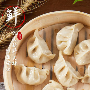 南翔鲜肉蒸饺上海老字号早餐半成品水饺锅贴煎饺子加热即食早点
