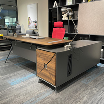 Light Extravagant Desk Manager Table Boss Table Modern Minima Big Bantai Office President Desk Chair Combination