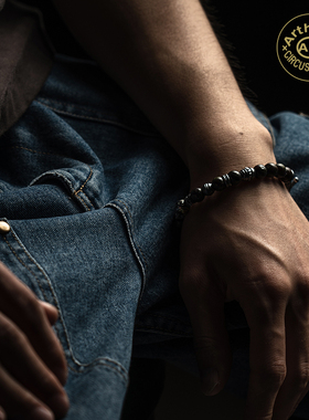 ArthurK中性925银串珠手链