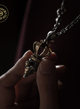 Arthur.k限量925银皇冠小丑项链