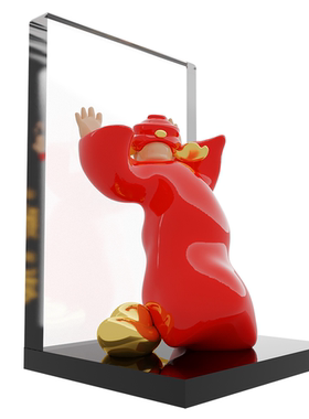 招财摆件尽芷悲伤创意家居装饰品