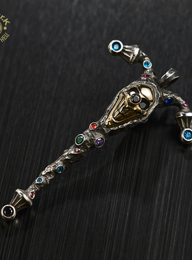 Arthur.K骷髅头吊坠项链情侣配饰