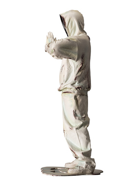 无面卫衣少年雕塑无脸造型艺术摆