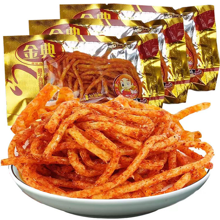 湖南金典辣条经典辣丝辣棒麻辣8090后怀旧儿时小时候零食品辣条,淘宝优惠券,粉丝福利购,淘宝优惠卷