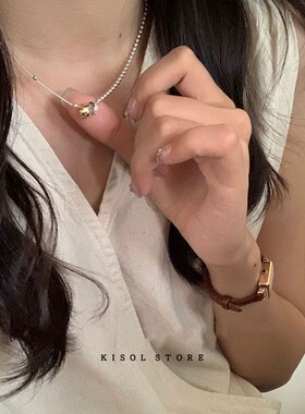 KISOL小众冷淡风小蛮腰吊坠项链~