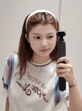 发财宅女同款白色发箍细闪缎面