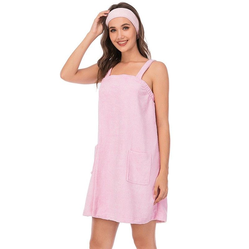 亚马逊速卖通夏新款家居服浴袍吸水简约浴巾舒适女式睡衣,淘宝优惠券,粉丝福利购,淘宝优惠卷