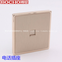 BOCHO Bojian A8 Cansilk Gold Phone socket 86 Type Champagne Golden Phone Panel TEL Phone socket