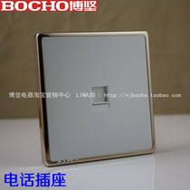 BOCHO Bojian A8 white Phnom Penh Phone socket 86 Type of phone Panel Two-core Phone socket 86 socket
