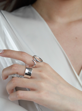 925纯银戒指简约学生韩国食指ins