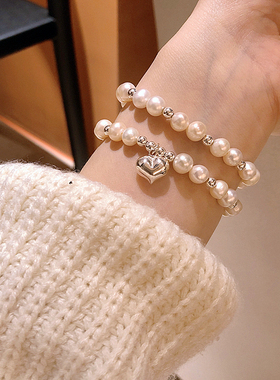 女925银韩版气质巴洛克珍珠手链