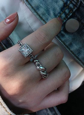 轻奢s925纯银戒指女纽insins潮