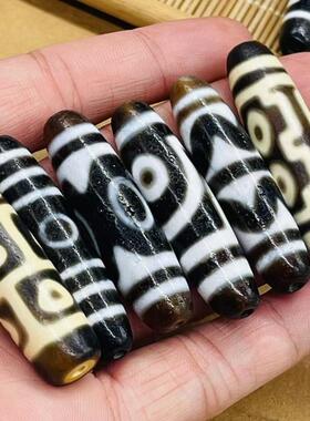 保真品西藏天然玛瑙老天珠吊坠