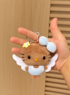 天使豆豆眼kitty猫挂件小玩偶钥匙扣哈喽kt包包挂饰公仔礼物女生