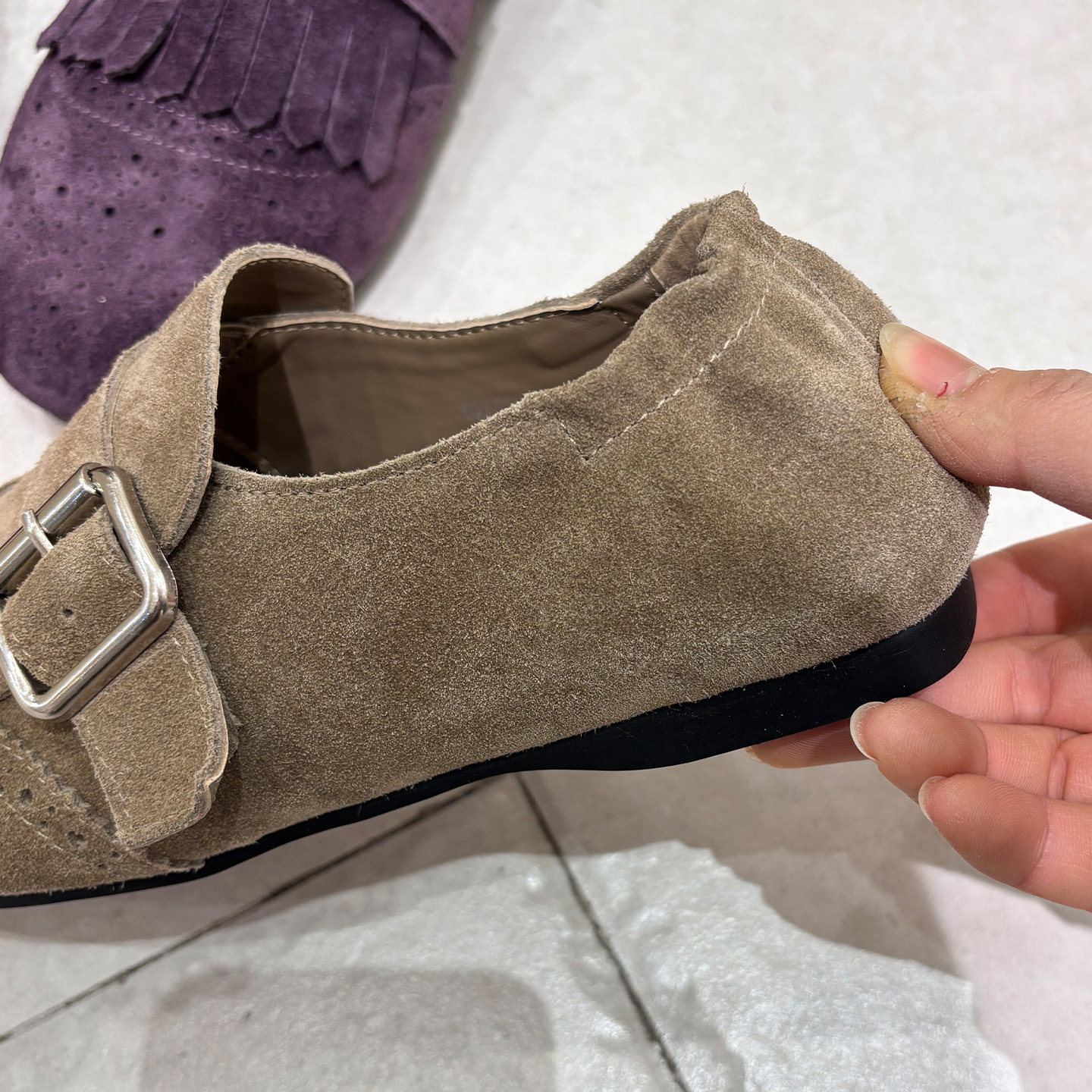 头层牛皮红色软底流苏一脚蹬乐福鞋女2026新款平底真皮小皮鞋单鞋,淘宝优惠券,粉丝福利购,淘宝优惠卷