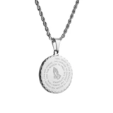 Подвеска из нержавеющей стали, ожерелье подходит для мужчин и женщин в стиле хип-хоп, официальный продукт