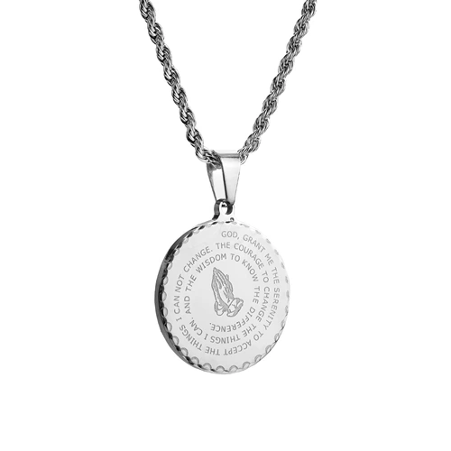 Подвеска из нержавеющей стали, ожерелье подходит для мужчин и женщин в стиле хип-хоп, официальный продукт