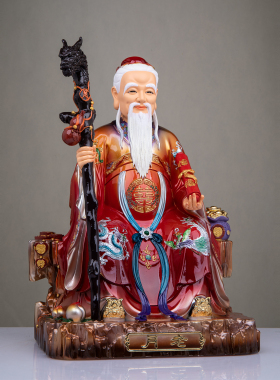 树脂中式月老星君姻缘神像摆件