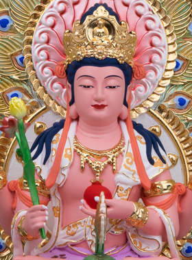 密宗孔雀明王树脂供奉佛像