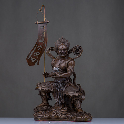 鬼王面然大士佛像面燃鬼王焦面大士爷普渡公羽林纯铜佛像寺庙供奉 - 图1