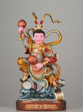金吒木吒神像哪吒三兄弟摆件