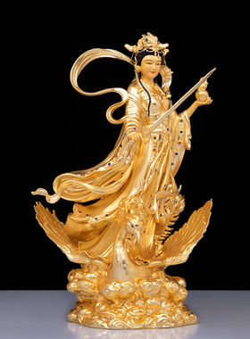 九天玄女神像站九天圣母娘娘佛像