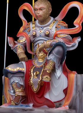 汉白玉家用齐天大圣孙悟空摆件