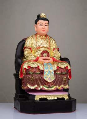 树脂彩绘无生老母神像供奉