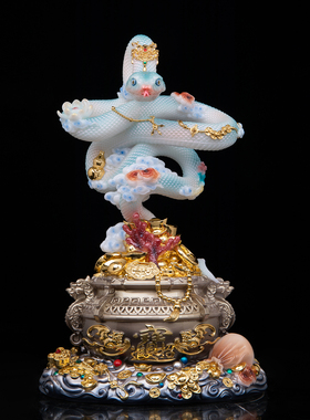 生肖蛇吉祥物摆件常家太爷太奶