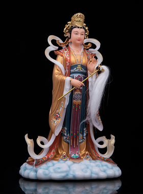 汉白玉碧霞元君神像家用供奉