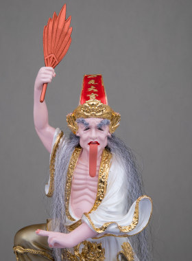 树脂客厅玄关踏鬼七爷八爷摆件