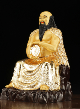 伏羲大帝台湾人文始祖风八卦摆件