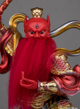 王灵官神像树脂王天君火神护法菩萨都天大灵官像家用供奉中式摆件