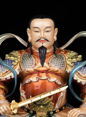纯铜真武大帝神像道家供奉