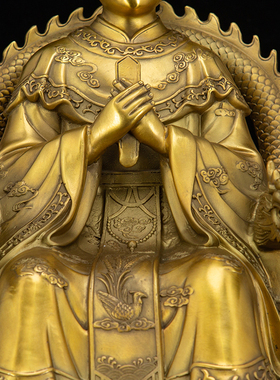 玉帝王母神像纯铜中式