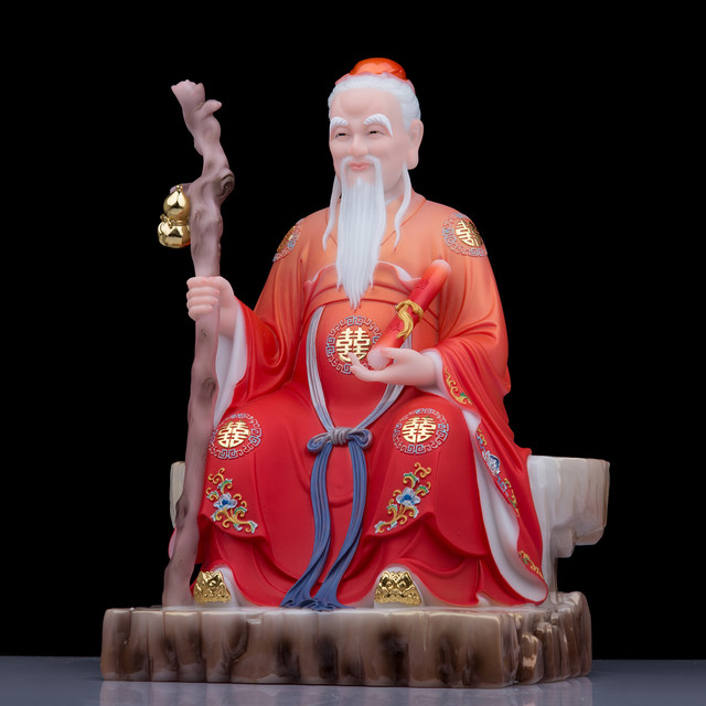 Resin Chinese style living room Yuelao God statue