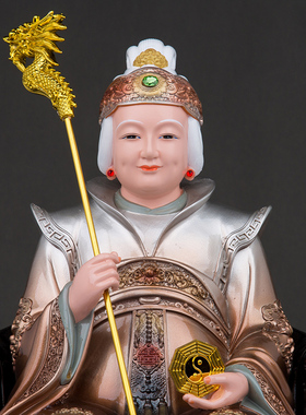 树脂祝福中式客厅黎山老母神像